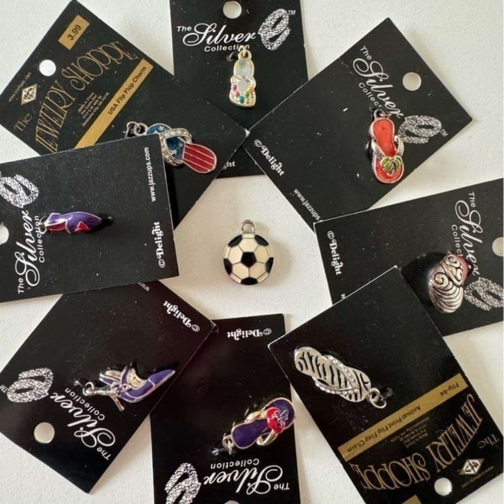 Hobby Lobby Silver Metal Charms for Jewelry Making Lot of 9 charms
